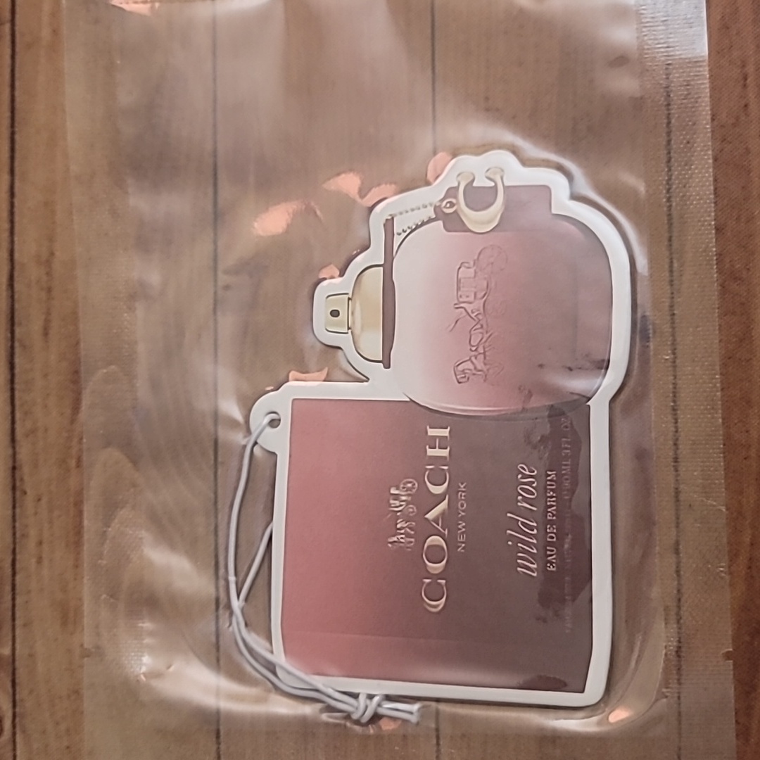 Coach Wild Rose Car Air Freshner Hanging Scent